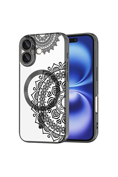bestcase Πολυτελής Θήκη MagSafe, Συμβατή με Apple iPhone 16 Plus, Ασπρόμαυρο ...