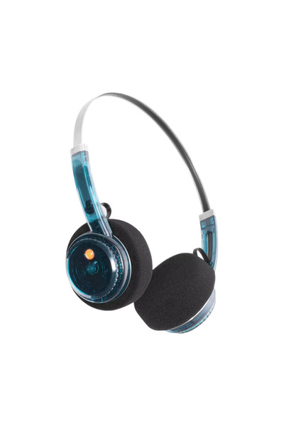 choice2 Blue Transparent Wireless Headphones Bluetooth Headset with Fidget Bu...