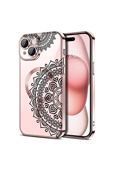 bestcase Husa Luxury MagSafe, Compatibila Apple iPhone 14, Non-figurative, Ul...