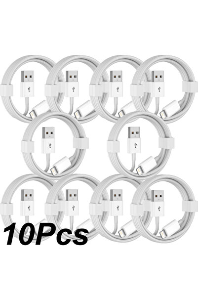 Choice1 كابل شحن وبيانات USB A بطول 1 متر، 10/15 قطعة، بقوة 15 واط لهواتف آيف...