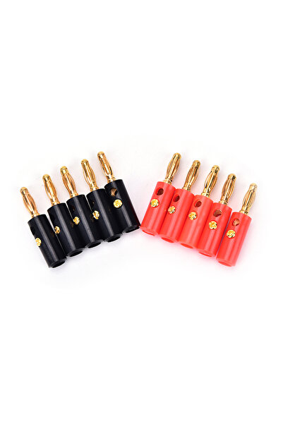 Choice JETTING 10pcs 〔YY32〕10 Pcs/lot Audio Speaker Screw Banana Gold Plate P...