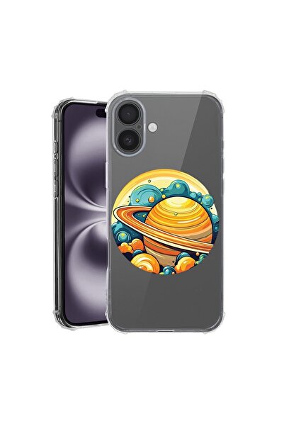 bestcase Θήκη για Apple iPhone 16 Plus, Αντικραδασμική 1.5MM, Πλανήτης - Κρόν...