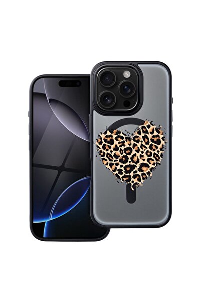 bestcase Θήκη συμβατή με Apple iPhone 14 Pro Max με σχέδιο καρδιάς λεοπάρ, Αν...