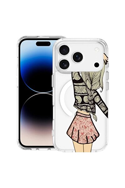 bestcase Θήκη για Apple iPhone 17 Pro με σχέδιο Girl Friend, Αντικραδασμική T...