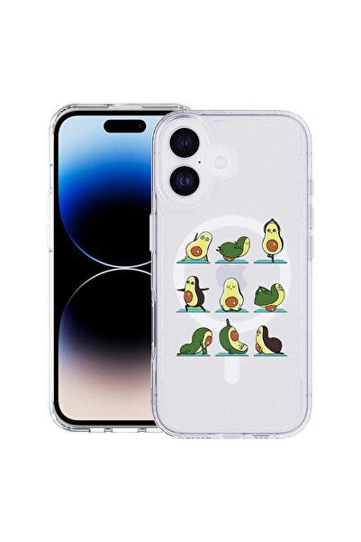 bestcase Θήκη για Apple iPhone 17 με σχέδιο Αβοκάντο Γιόγκα, Αντικραδασμική T...