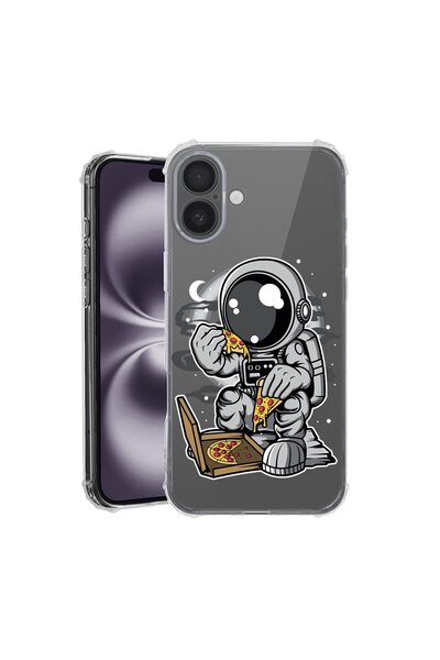 bestcase Θήκη για Apple iPhone 16, MagSafe Αντικραδασμική, Σχέδιο Αστροναύτης...