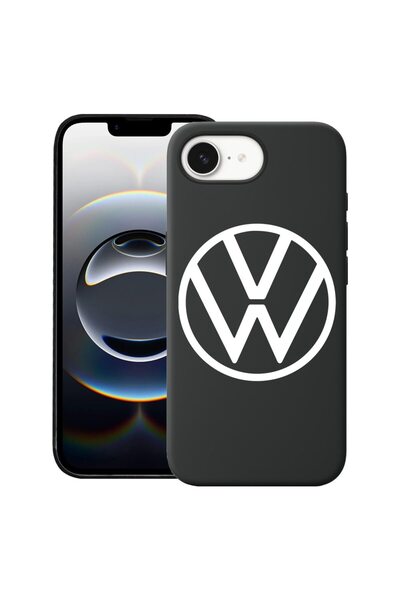 bestcase Калъф за Apple iPhone 16e, Премиум тънък силиконов 1.2ММ, VW, Микроф...
