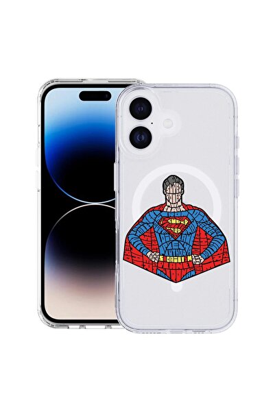 bestcase Husă pentru Apple iPhone 17 cu design caligrafic Superman, Mag Anti ...