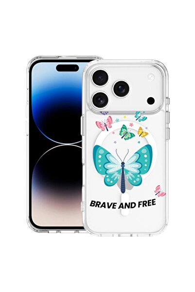 bestcase Θήκη για Apple iPhone 17 Pro με Σχέδιο Πεταλούδες, Mag Anti Shock TP...