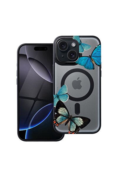 bestcase Θήκη συμβατή με Apple iPhone 11 με όμορφο σχέδιο μπλε πεταλούδων, Αν...
