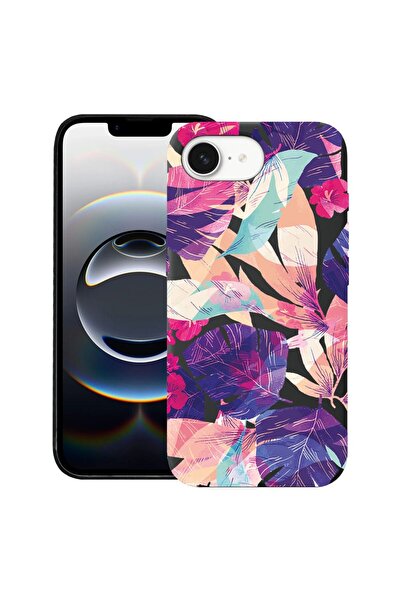 bestcase Husă pentru Apple iPhone 16e, Silicon Premium Subțire 1.2MM, Flori T...