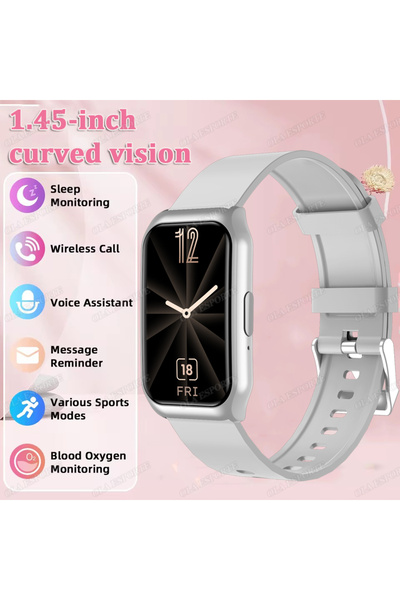 Choice3 Silver 2025 Smart Bracelet Women Sport Smartwatch Men Heart Rate Slee...