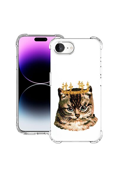 bestcase Калъф за Apple iPhone 16e, Удароустойчив 1.5ММ, Кинг Кет, Защита на ...