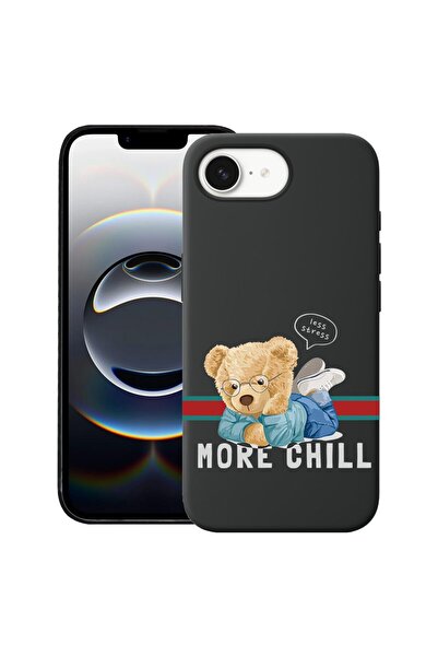 bestcase Калъф за Apple iPhone 16e, Премиум тънък силиконов 1.2ММ, More Chill...