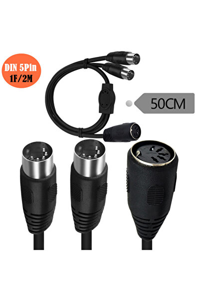 choice2 BSN 0.5m Female to 2XMale MIDI DIN 5Pin Splitter Y Adapter MIDI 5 Pin...