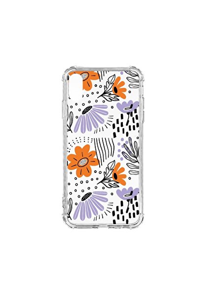 bestcase Husă Antișoc din Silicon Compatibilă cu Apple iPhone XS Max, Flori -...