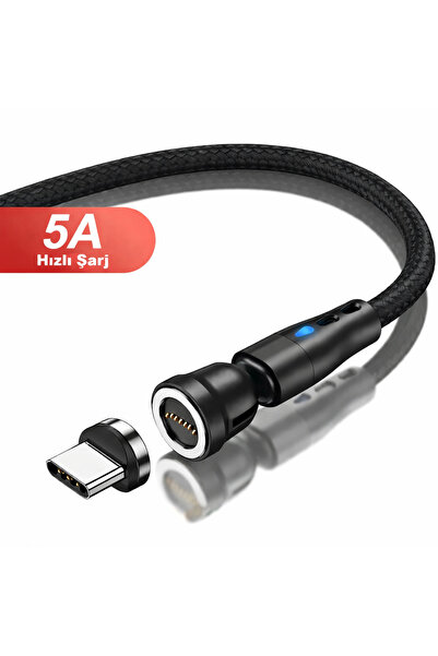 Microcase Universal 5A 540 Derece Döner Başlıklı Hızlı Manyetik Led Işıklı Şa...
