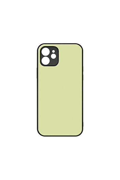 bestcase Husa Slim Glassy, Συμβατό με Apple iPhone 12, Μαλακό Κίτρινο, Χρώματ...