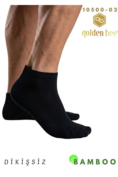 GOLDEN BEE 6'lı Yetişkin Erkek Bambu Düz Patik Çorap