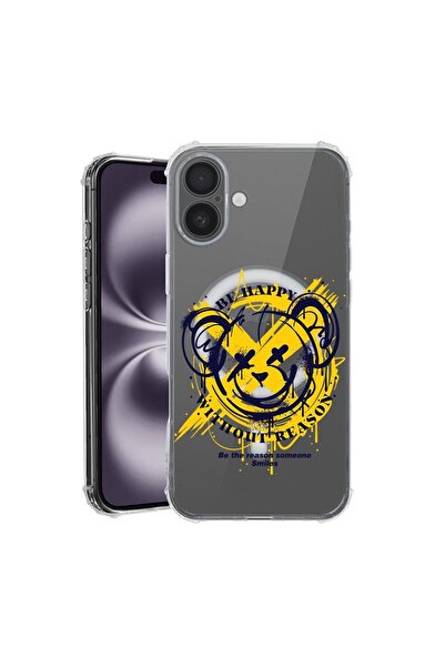 bestcase Husa pentru Apple iPhone 16, MagSafe Anti Shock, Teddy Bear Be Happy...