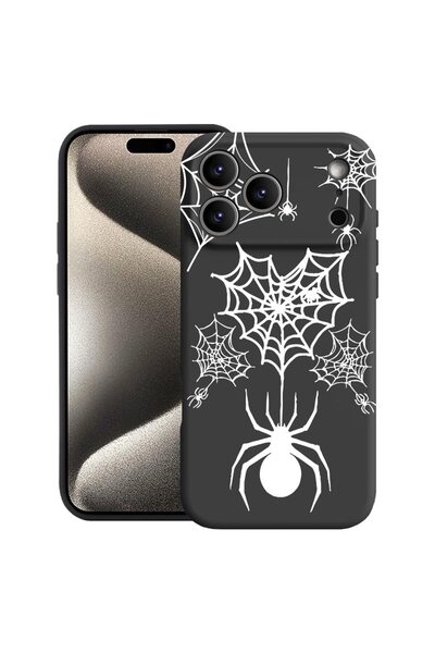 bestcase Θήκη για Apple iPhone 17 Pro με Σχέδιο Ιστού Αράχνης, Σιλικόνη Premi...