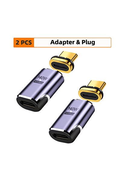 choice2 محول ZT مكون من قطعتين NNBILI PD 140W USB4.0 مغناطيسي من USB C إلى Ty...