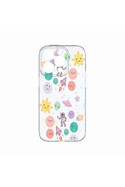 bestcase Калъф, съвместим с Apple iPhone 14 Pro Max, Вселена, Планети, НЛО, У...