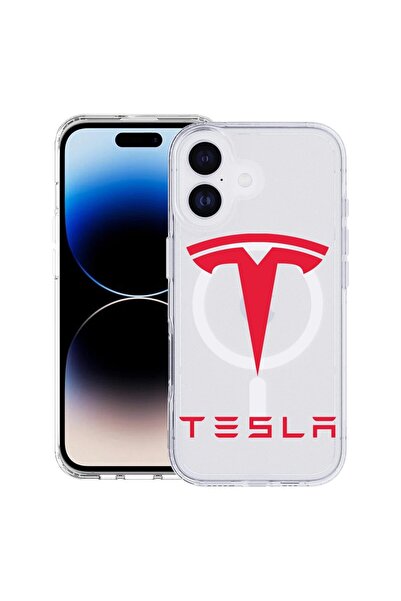 bestcase Θήκη για Apple iPhone 17 με σχέδιο Tesla Red, MagSafe Αντικραδασμική...