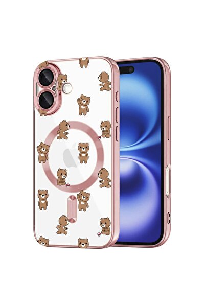 bestcase Husa Luxury MagSafe, Συμβατό με Apple iPhone 16 Plus, Σχέδιο αρκουδά...