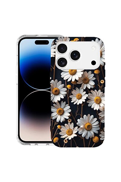 bestcase Θήκη για Apple iPhone 17 Pro Max με σχέδιο 3D Μαργαρίτα, Αντικραδασμ...