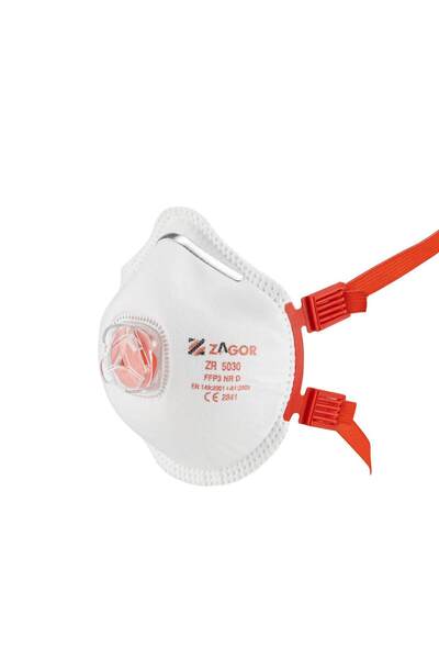 Zagor 5030 FFP3 Ventilli Konik Toz Maskesi Yüksek Korumalı İş Güvenliği Maskesi