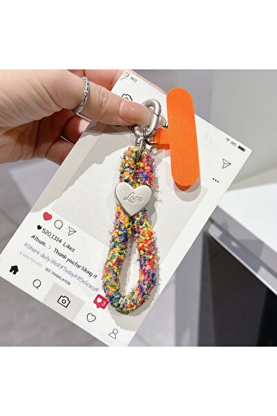Choice حبل تعليق للهاتف المحمول من البوليستر/النايلون باللون البرتقالي للخريف...