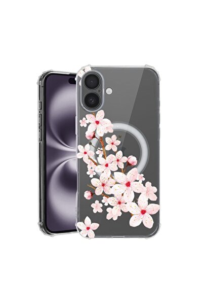bestcase Θήκη για Apple iPhone 16, MagSafe Αντικραδασμική, Ανθισμένο Λουλούδι...