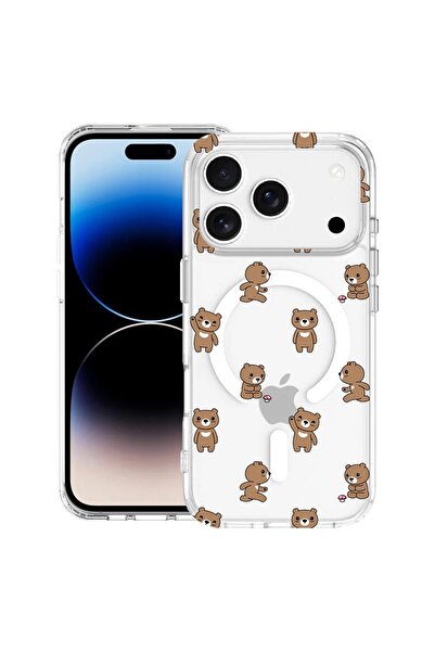 bestcase Θήκη για Apple iPhone 17 Pro Max με σχέδιο αρκουδάκι, Αντικραδασμική...