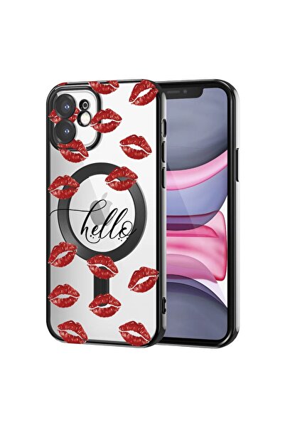 bestcase Πολυτελής Θήκη MagSafe, Συμβατή με Apple iPhone 11, Σχέδιο Kiss pop,...