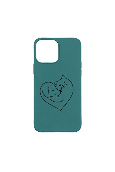 bestcase Θήκη σιλικόνης συμβατή με Apple iPhone 13 Pro Max, Σχέδιο Αγάπη Σκύλ...