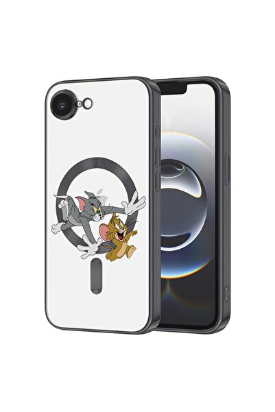 bestcase Husa Luxury MagSafe, Compatibilă cu Apple iPhone 16e, Tom și Jerry, ...