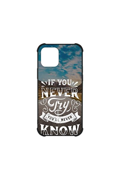bestcase Husa MaxSafe Glassy, Compatibila Cu Apple iPhone 12, If You Never Tr...