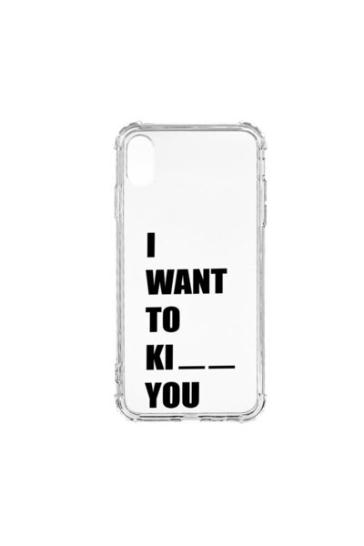 bestcase Husă Antișoc din Silicon Compatibilă cu Apple iPhone XS Max, I Want ...