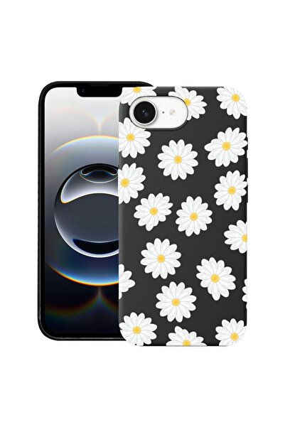 bestcase Калъф за Apple iPhone 16e, Премиум тънък силиконов 1.2ММ, Щастливи ц...