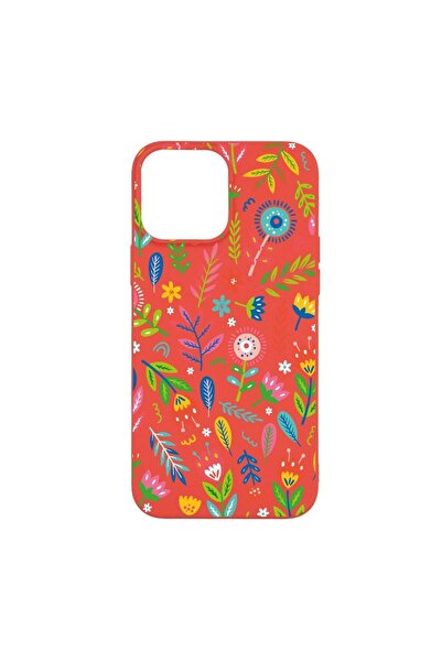 bestcase Θήκη σιλικόνης, Συμβατή με Apple iPhone 13 Pro Max, Χαρούμενα Λουλού...