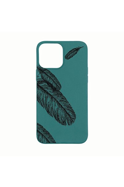 bestcase Husa Silicon Compatibila Cu Apple iPhone 13 Pro Max, Feathers BW, re...