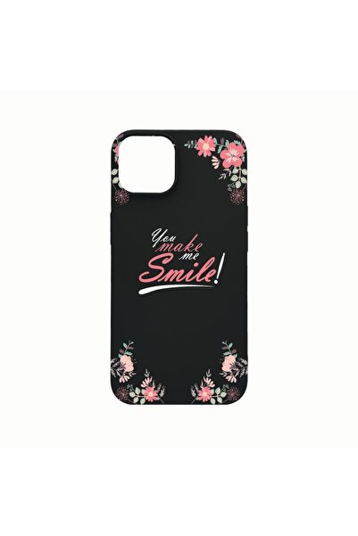 bestcase Husa Silicon, Compatibila Cu Apple iPhone 14, Make Me Smile, reziste...
