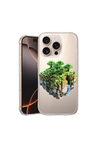 bestcase Husa pentru Apple iPhone 16 Pro Max, Anti Shock 1.5MM, Minecraft, Re...