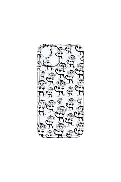 bestcase Husa Clear Silicon 2MM, Compatibila Cu Apple iPhone 14, Monkeys, Ant...