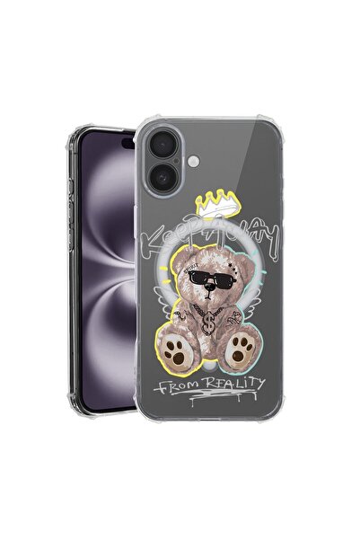 bestcase Θήκη για Apple iPhone 16, MagSafe Αντικραδασμική, Σχέδιο Teddy Bear ...