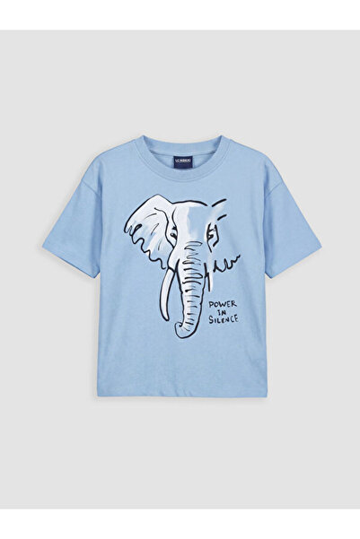 LC Waikiki Sparkling Choices from Shining Store Zero Roba Collar Printed T-Sh...