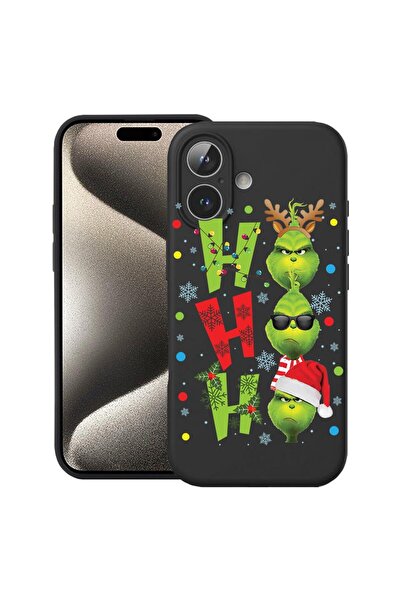 bestcase Husă pentru Apple iPhone 17 cu Design Grinches - Ho Ho Ho, Silicon P...