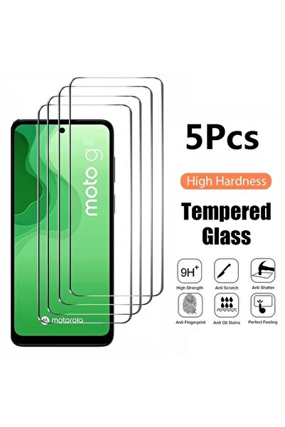 choice2 5 قطع من الزجاج المقسى لهاتف موتو G54 5G 5 قطع من الزجاج المقسى عالي ...