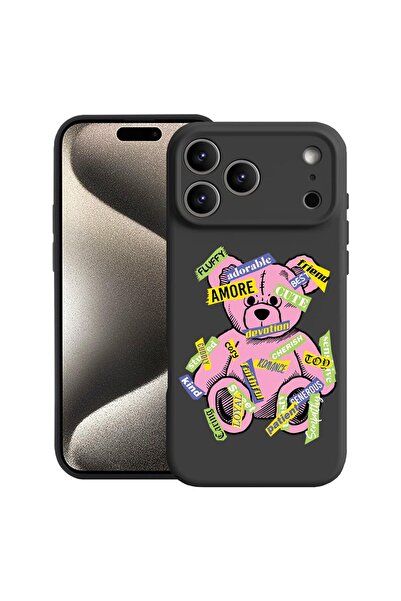 bestcase Husă pentru Apple iPhone 17 Pro Max cu design Teddy Bear Amour, Sili...
